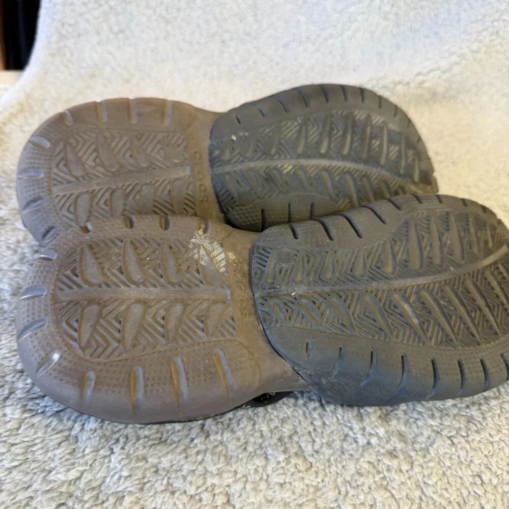 CROCS Sandals Men 11 Mesh Closed Toe Sport 15041 Swiftwater Water Shoes Beach